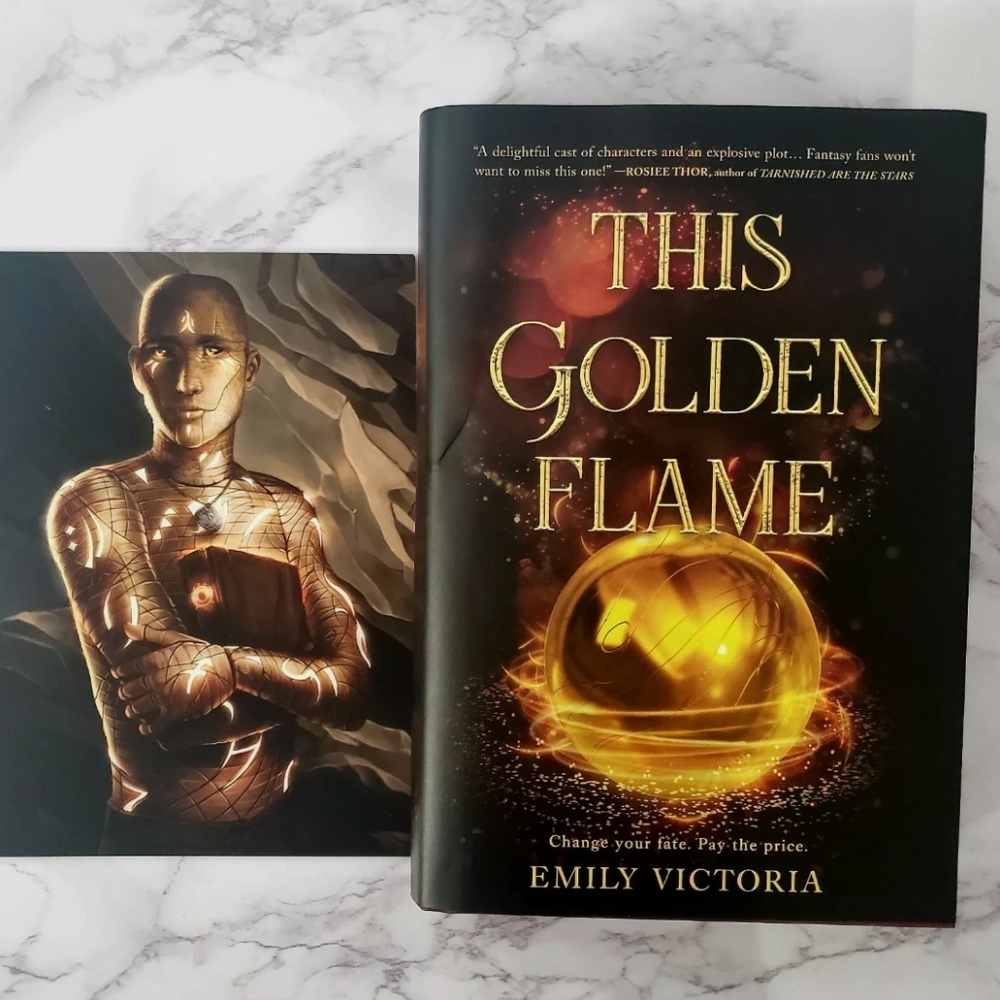 This Golden Flame, Emily Victoria, Signed Copy With Letter, Litjoy Crate, Used